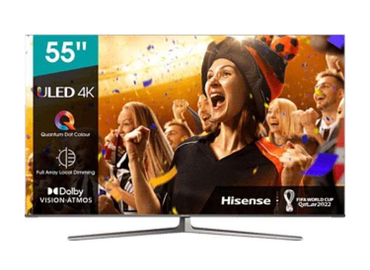 HISENSE 55U87GQ LED TV (Flat, 55 Zoll / 139 cm, UHD 4K, SMART TV, VIDAA U5.0)