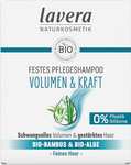 lavera Festes Pflegeshampoo Volumen & Kraft - ohne Silikone - Intensive Feuchtigkeit & sanfte Pflege, 50 g (3,37€ möglich) (Prime Spar-Abo)