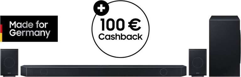 Samsung HW-Q995GC Soundbar mit OTTO UP für 749 € dank 100 € Cashback (inkl. 48 Monate Garantie)