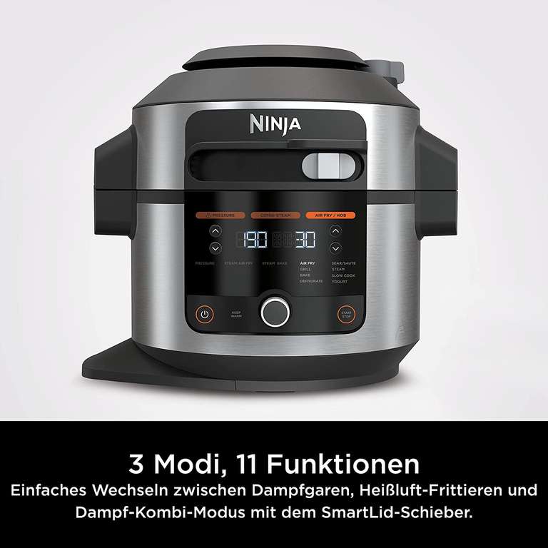 NINJA Multikocher »Foodi 11-in-1 SmartLid Multikocher OL550EU« für 177,65€ mit NL Gutschein