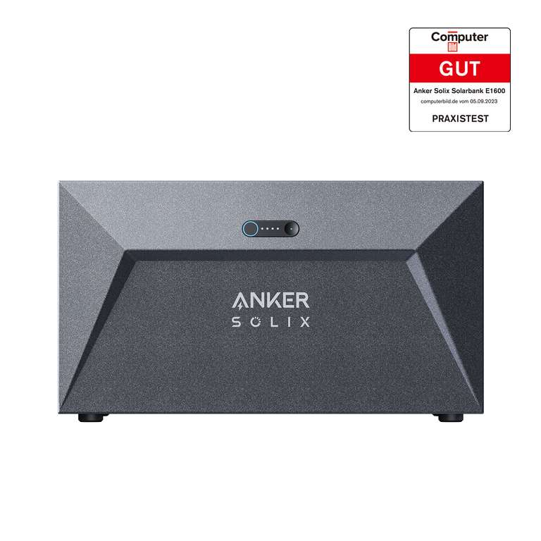 Anker SOLIX E1600 Solarstromspeicher 1600Wh mit MI80 Mikroinverter, 1,6kWh Balkonkraftwerk-Speicher/Akku