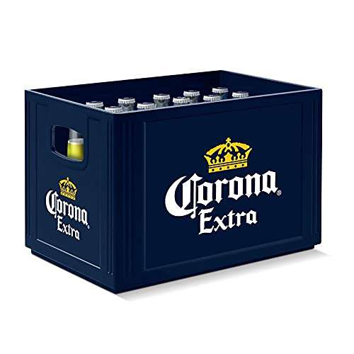 Corona Extra Premium Lager Flaschenbier, MEHRWEG im Kasten, Internationales Lager Bier, (24 x 0.355 l) (Prime Spar-Abo)