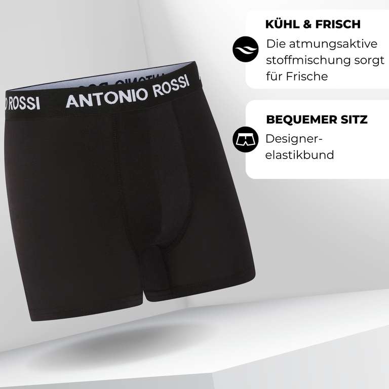 ANTONIO ROSSI Herren Boxershorts, 12er-Pack, 2,23€ pro Paar Größe M