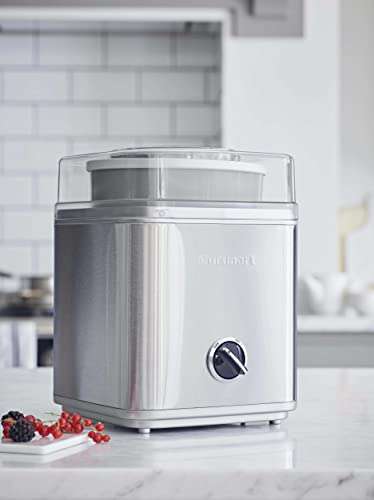 Cuisinart Eismaschine Ice Cream Deluxe, 2 L Fassungsvermögen, Edelstahl, ICE30BCE