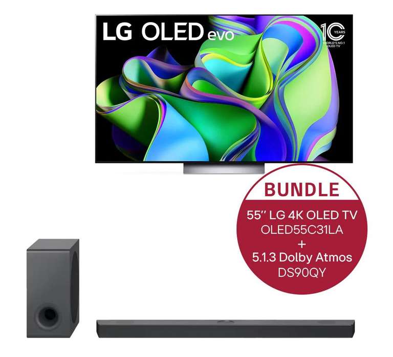 LG OLED TV Deals: z.B. C3 55" + Soundbar DS90QY + 150€ Cashback | auch mit 65" + 250€ Cashback | außerdem G2 77" für 2069,09€