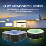 [Blitzangebot] Arebos Spa Whirlpool 2400 W | automatisch aufblasbar | In- & Outdoor Spa Pool | 6 Personen |