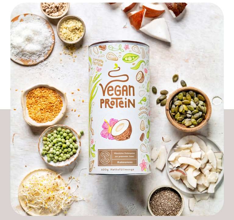 Alpha Foods Flash Sale: -62% auf Vegan Protein - Kokosnuss (14,85€/kg)