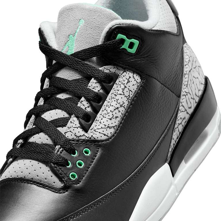 [KICKZ] Nike Air Jordan 3 Retro Green Glow (Gr. 36 - 40) für 127,71 € und (Gr. 40 - 49.5) für 178,41 €