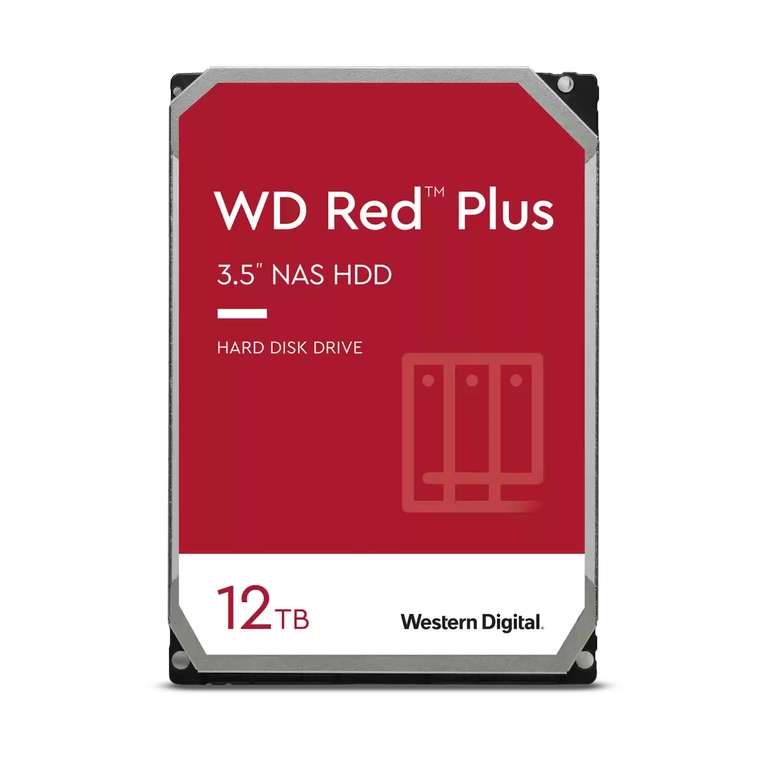 WD Red Plus 12TB WD120EFBX für 249€ (20,75€ / TB) - 5€ Newslettergutschein kombinierbar (eff. 249,99 €)
