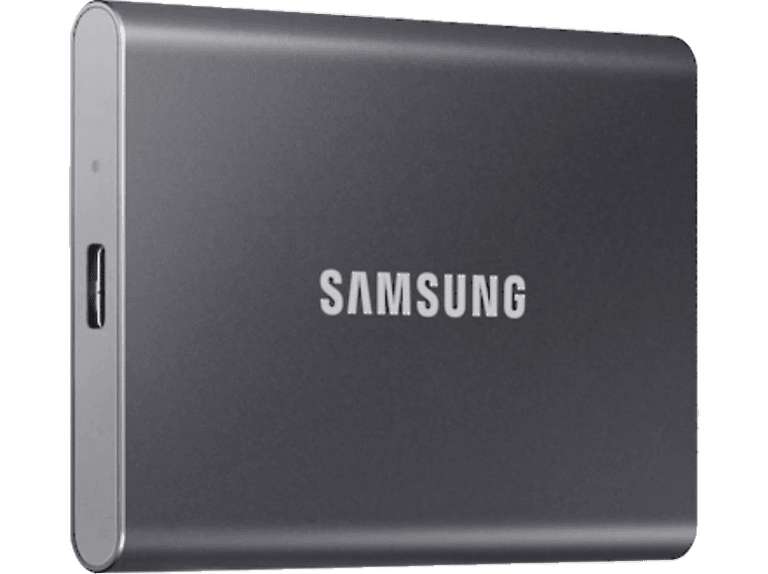 SAMSUNG Portable SSD T7 Festplatte, 1 TB SSD, extern, Titan grey Media Markt, Saturn