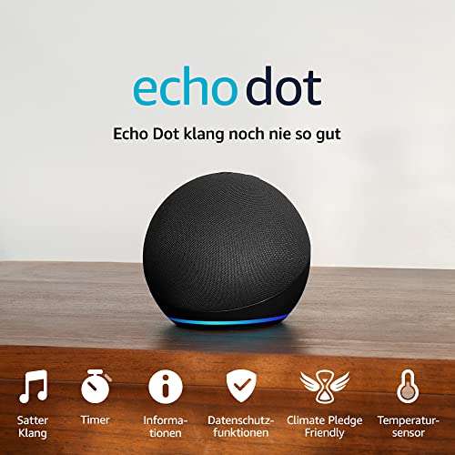 [PRIME] 2mal Echo Dot 5. Generation Anthrazit für 42,98€