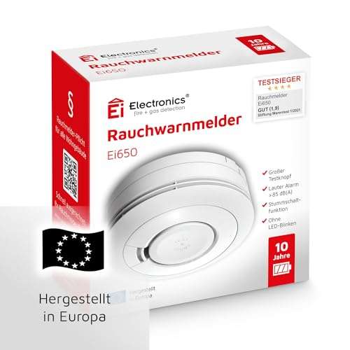 Ei Electronics Ei650 Rauchwarnmelder für 10 Jahre nur 18,99€ bei
