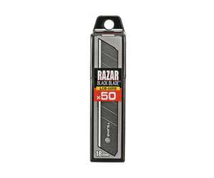 Tajima Razar Black Blade Ersatzklingen 18mm, Box mit 50 Klingen - LCB50RB50H