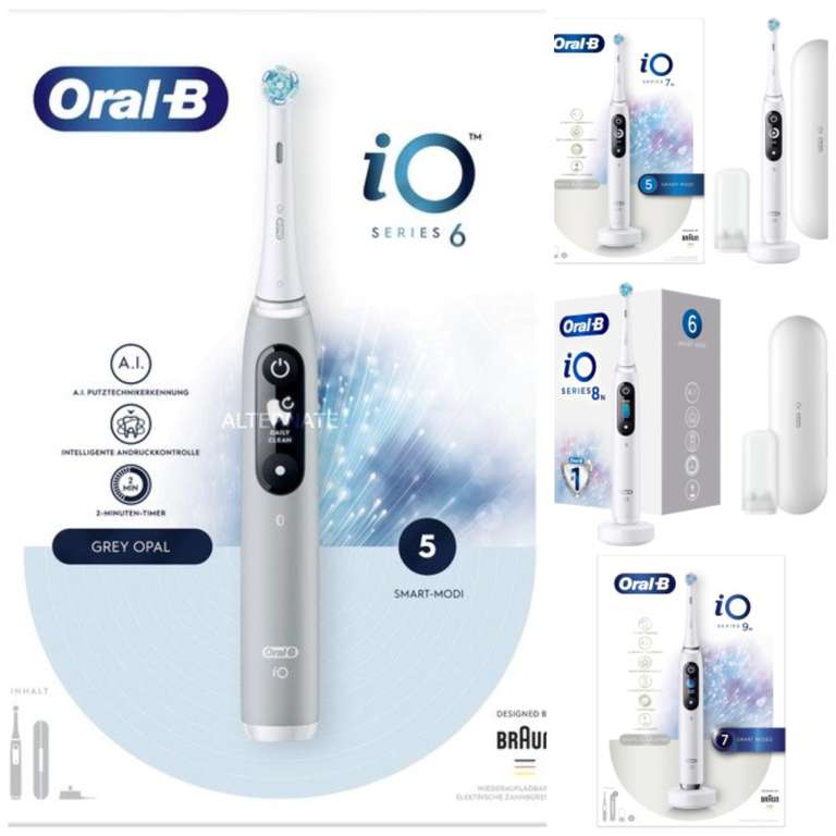Oral-B iO6 56,55€ || Oral-B iO7N 91,84€ || Oral-B iO8N 104,45€ || Oral-B iO9N 163,27€