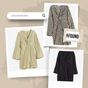 Afound - The Fashion Outlet: 20 % Extra-Rabatt (u.a. auf H&M, Weekday, COS), z. B. H&M Kleid aus Strukturstoff