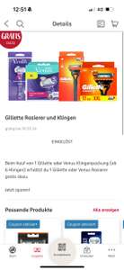 Rossmann - gratis Gilette Rasierer bei Kauf von Klingen