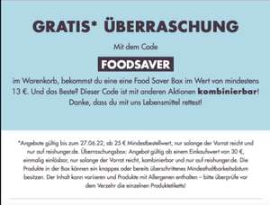 Gratis Foodsaver Box bei Reishunger (Ab 30€ MBW, kombinierbar)