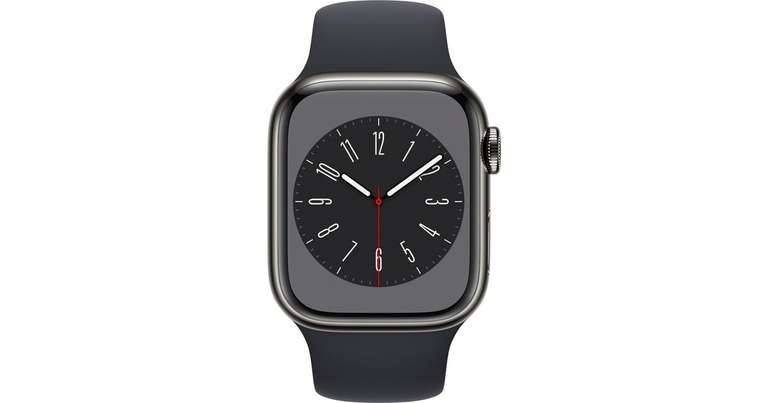 Apple Watch Series 8 Edelstahl Graphit 41mm