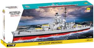 [Klemmbausteine] COBI Battleship Gneisenau WWII (4835) für 112,33 Euro oder Patrol Torpedo Boat PT-109 (4825) für 115,99 Euro [bol.de]