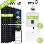 Photovoltaikanlage PV 10,8Wp/10kW – Mit JA Solar 26x415Wp Module, FOX-ESS10kW Hybrid-Wechselrichter und 8,7kW Batterien