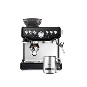 [Prime] Sage Appliances the Barista Express Espressomaschine mit Milchaufschäumer, Siebträgermaschine, SES875BTR