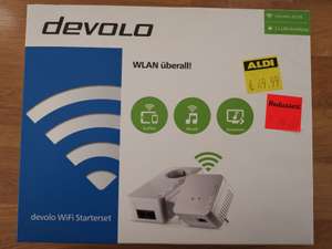 Aldi - Devolo WiFi Starterset - 08727. dLan 500Mbit/s - Wlan und LAN Verbindung - Lokal Augustdorf #Kasernendorf