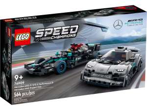 LEGO Speed Champions Mercedes-AMG F1 W12 E Performance & Mercedes-AMG Project One (76909) für 35,99 Euro [Müller Filialabholung]