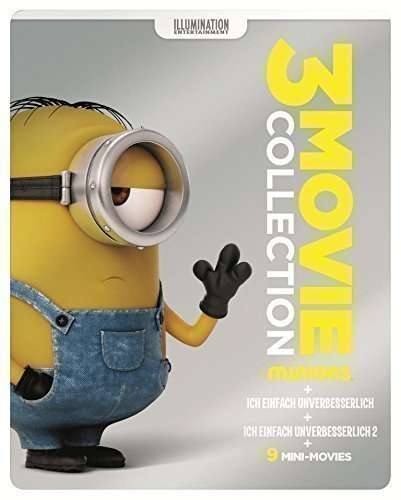 Minions 3 Movie Collection inkl 9 lustigen Mini-Movies - Limited Steelbook (3 Blu-ray)