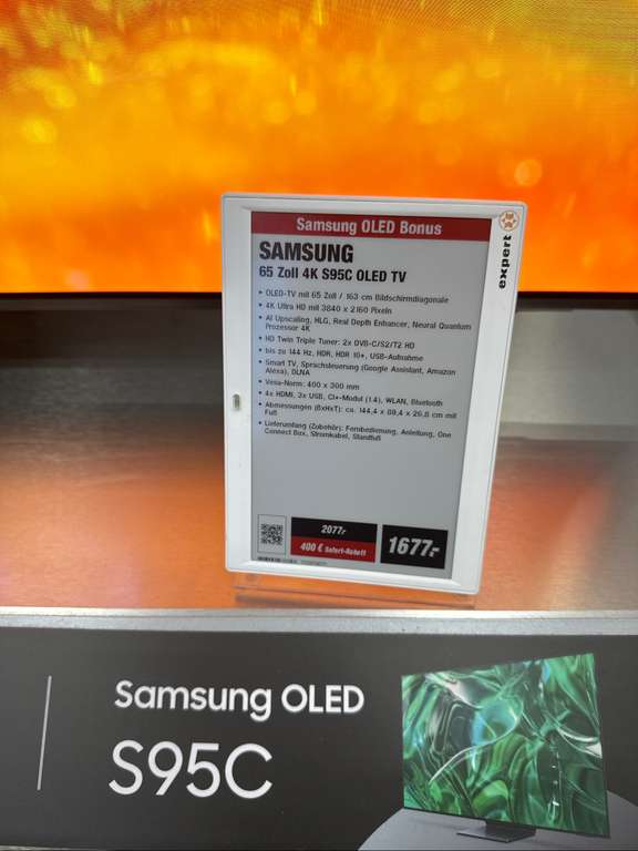 Samsung QD-Oled S95C in 65Zoll (LOKAL Expert Neuss,Versand?) GQ65S95C