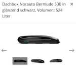 Dachbox Norauto Bermude 500 - schwarz, glänzend, Volumen: 524 Liter