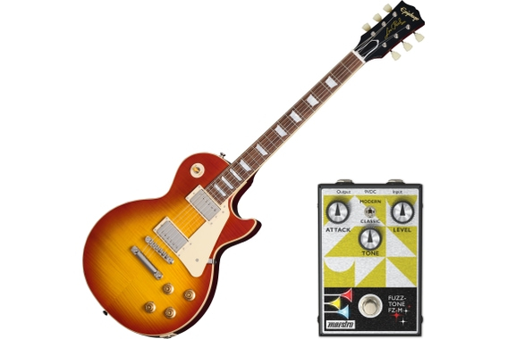 Epiphone IGC 1959 Les Paul Standard Washed Cherry Sunburst E-Gitarre Exclusive Set