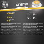 [Prime Day] DER-FRANZ Kaffee Crema, Intensität 4/5, 100% Arabica, gemahlen, 2 x 500 g