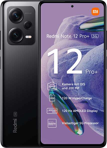 [Young + MagentaEINS] Xiaomi Redmi Note 12 Pro+ 256GB mit Telekom Mobil S 15GB 5G + Allnet-Flat inkl. Schweiz für 14,95€ mtl. + 53,99€ ZZ