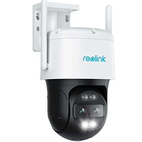 Reolink 4K 8MP PTZ Überwachungskamera Aussen mit Dual-Objektiv, 2,4/5GHz WLAN, Auto-Tracking