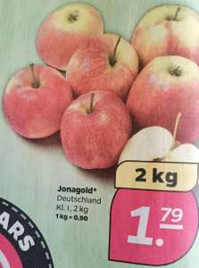 Netto mit dem Scotti - 2 kg Äpfel für 1,79 € (0,90 €/kg)