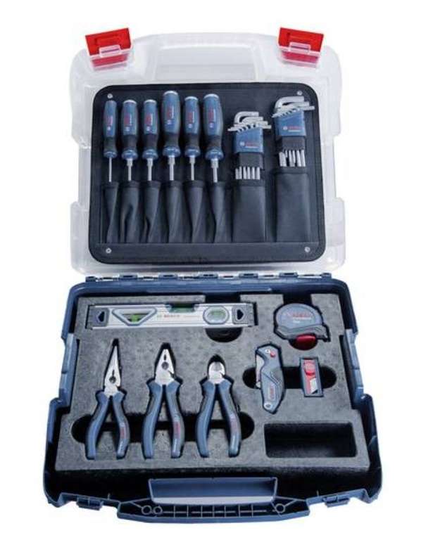 Bosch Professional Professional Handwerkzeug Set 40-teilig 1600A016BW Handwerker, Heimwerker Werkzeugset im Koffer