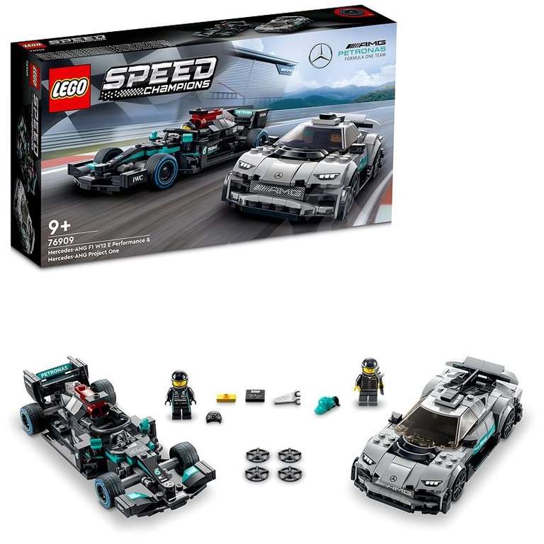 LEGO Speed Champions 76909 Mercedes-AMG F1 W12 E Performance & Mercedes-AMG Project One 34,90 €