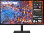 Samsung ViewFinity S8 Monitor | 32" | 4K UHD | IPS | 60Hz | 98% DCI-P3 | USB-C (DP & 90W PD) / DP / 2 x HDMI | USB Hub | VESA | ergonomisch