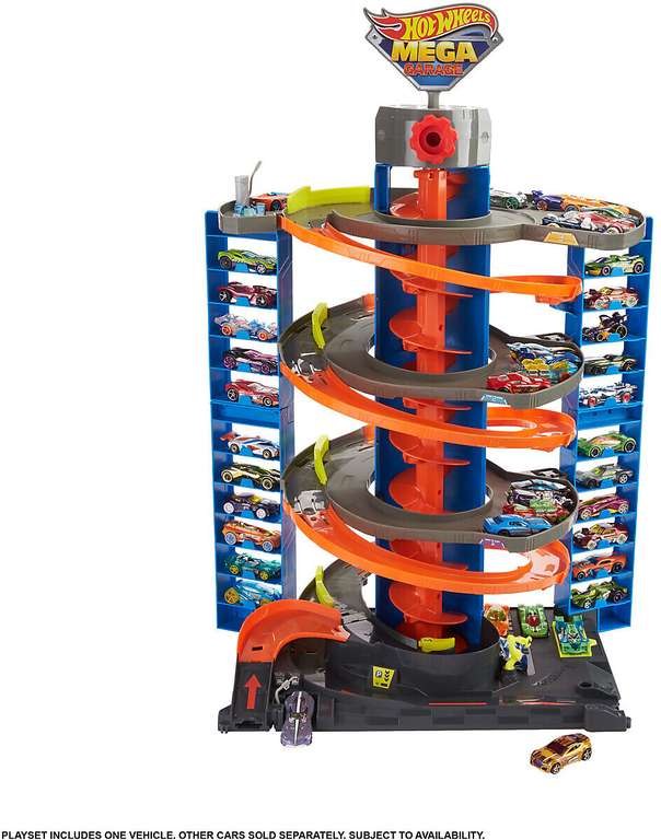 [Smyths Toys] Hot Wheels City Power-Parkgarage Spielset mit Mega Garage und 1 Auto