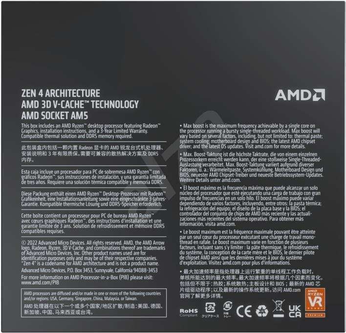 [Mindfactory] AMD Ryzen 7 7800X3D 8x 4.20GHz So.AM5 mit dem Spiel STARFIELD gratis / versandkostenfrei über mindstar