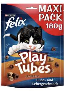 FELIX Play Tubes Katzensnack Huhn- & Lebergeschmack, 5er Pack (5 x 180g)[Preisfehler Prime]