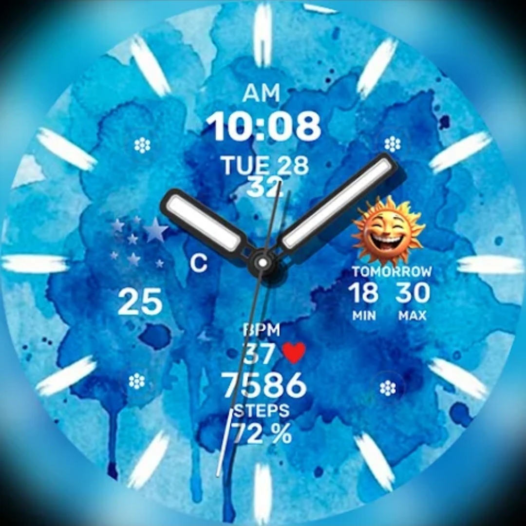 h1701 Happy Day Watch Face [WearOS Watchface] [Google Play Store]