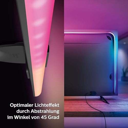 Philips Hue Gradient Lightstrip TV 75 Zoll zum Bestpreis, 65 Zoll 157,25€ und 2M Basis 101,27€ zum aktuellen Top Preis
