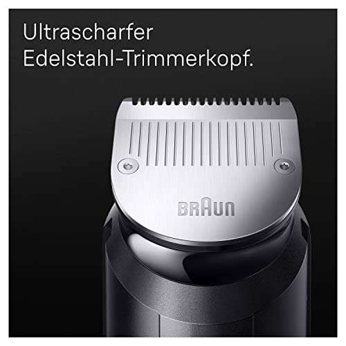 Braun All-In-One Bartpflege Bodygroomer Set, Li-Ion Akku, 100 Minuten Laufzeit, 10-in-1 Barttrimmer, Trimmer/Haarschneider, , Wasserdicht