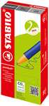 (Prime) Druck-Kugelschreiber STABILO pointball, 10er Packung, blau, Tintenfarbe: Blau (ohne Sparabo für 14,03 €)