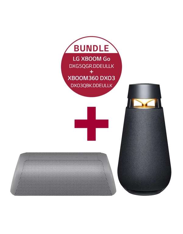 LG Bundle - XBoom360 DXO3 + XBoom DXG5Q Wireless Bluetooth Speaker im Set