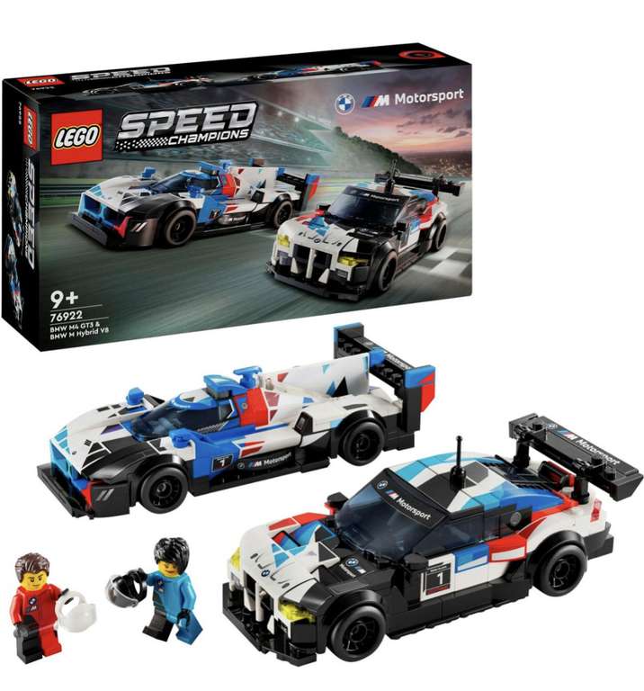 Sammeldeal - Lego Speed Champions, Audi S1 e-tron (76921), Ford Mustang (76920), McLaren F1 (76919), BMW M4 GT3 & BMW M Hybrid V8 (76922)