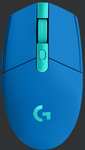 Logitech G305 LIGHTSPEED kabellose Gaming-Maus mit HERO 12K DPI Sensor, Wireless Verbindung, 250 Stunden Akkulaufzeit, Leichtgewicht, - Blau