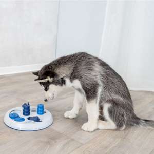 TRIXIE Hundespielzeug Intelligenz Dog Activity Strategiespiel „Flip Board“ – Anspruchsvolles Intelligenzspielzeug für Hunde, ø 23cm (Prime)