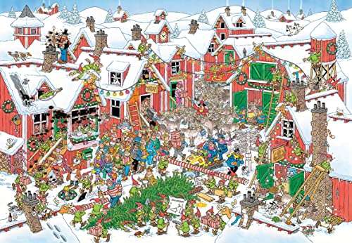 Haasteren 5000 Teile Puzzle - Das Dorf des Weihnachtsmanns